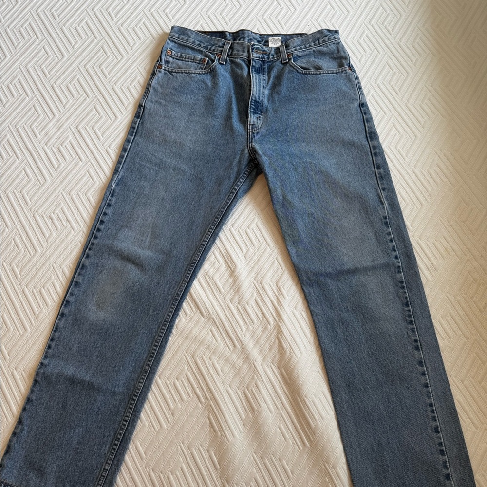 Levi's 505 Regular Fit Blue Jeans 33/33